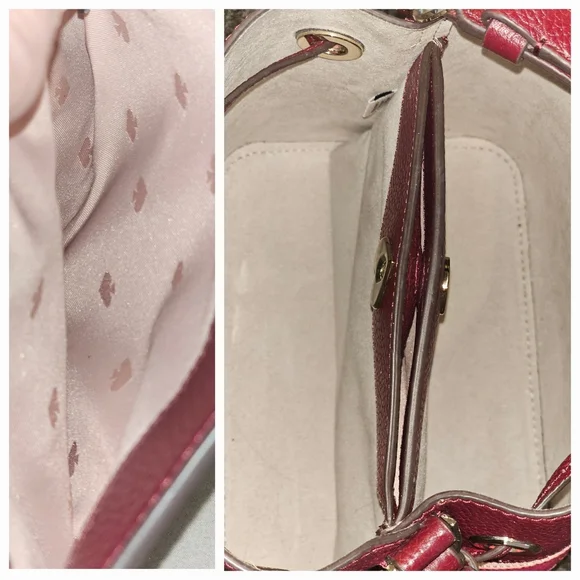 Kate Spade Pink and White Chevron Tote - Picture 15 of 16